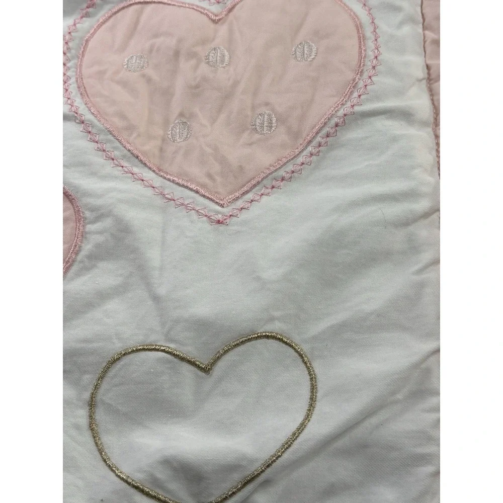 Handmade Baby Quilt Owl‎ Patchwork Pink Aqua Nursery Crip Lap 42x32